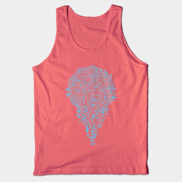 Water Beard Tank Top by Zagazoo42